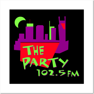 102.5 FM The Party Nashville | 90s Defunct Radio Station | Nashville Stickers, Nashville T-Shirts Posters and Art